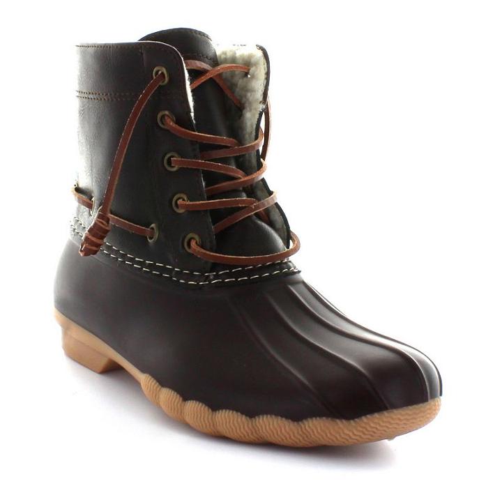 Seven7 Speyside Women's Waterproof Duck Boots, Girl's, Size: 7, Brown