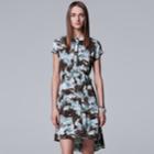 Women's Simply Vera Vera Wang High-low Shirtdress, Size: Xl, Med Blue