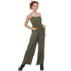 Juniors' Lily Rose Solid Jumpsuit, Teens, Size: Small, Med Green