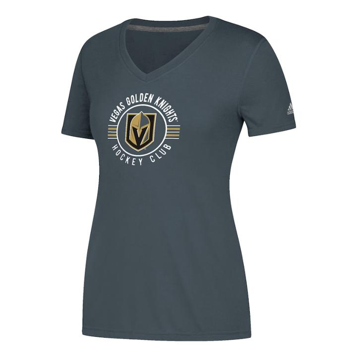 Women's Adidas Vegas Golden Knights Hockey Club Tee, Size: Xxl, Multicolor