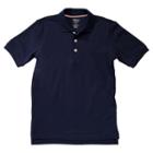 Husky Boys 4-20 French Toast School Uniform Short-sleeve Pique Polo, Boy's, Size: 10-12husky, Blue (navy)