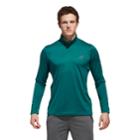 Men's Adidas Tech Quarter-zip Top, Size: Medium, Dark Green