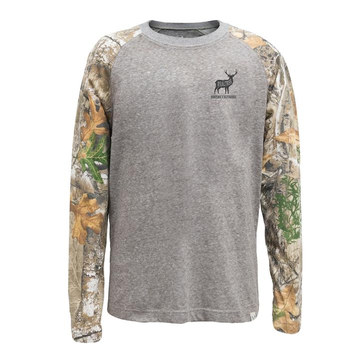 Men's Realtree Nomad Raglan Tee, Size: Medium, Black
