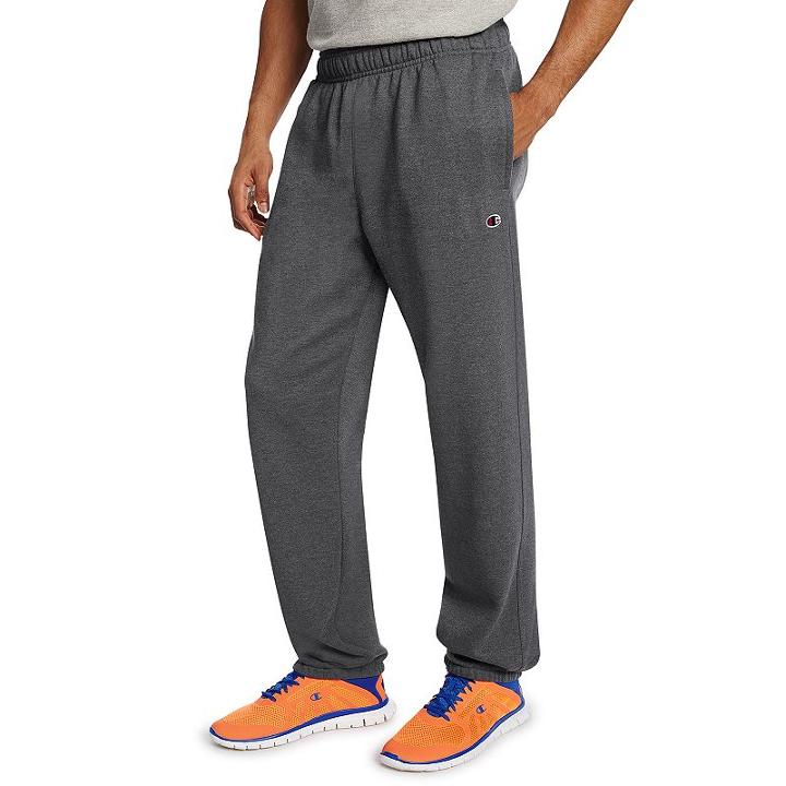 Men's Champion Fleece Powerblend Relaxed Pants, Size: Small, Dark Grey