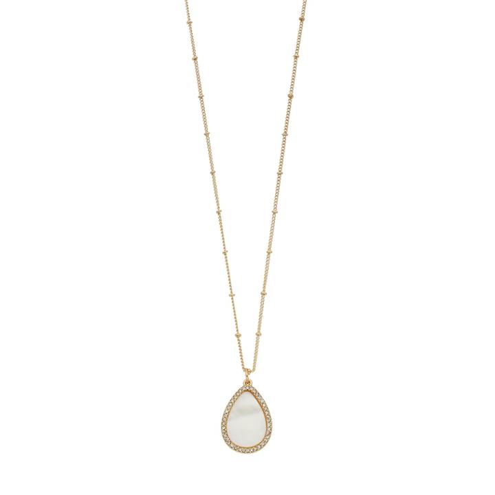 Lc Lauren Conrad Simulated Mother-of-pearl Long Teardrop Pendant Necklace, Women's, Gold