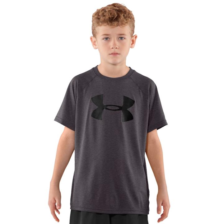 Boys 8-20 Under Armour Tech Logo Tee, Size: Small, Grey Other