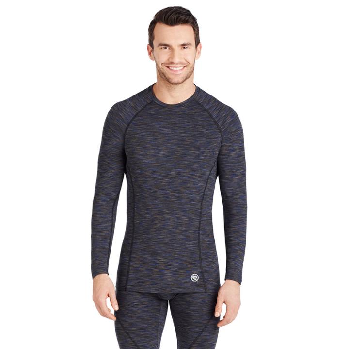 Men's Climatesmart Stretch Sport Performance Tee, Size: Large, Dark Blue
