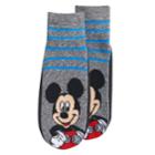 Disney's Mickey Mouse Toddler Boy Slipper Socks, Size: 2t-4t, Dark Grey