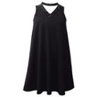 Girls 7-16 & Plus Size Bonnie Jean Mockneck Swing Dress, Size: 12, Black