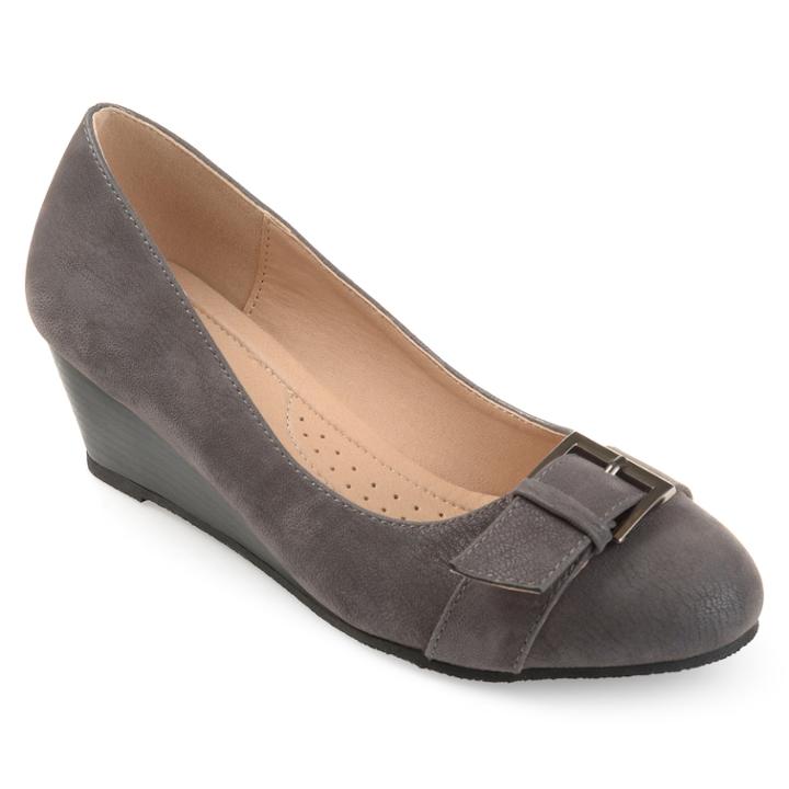 Journee Collection Graysn Women's Wedges, Size: Medium (8), Grey