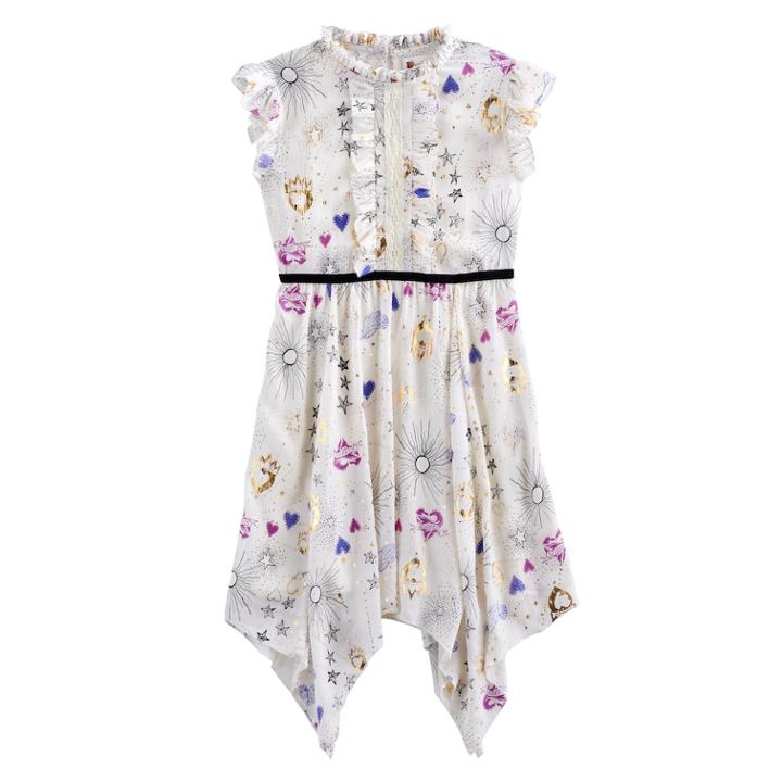 Disney Girls 7-16 D-signed Descendents 2 Chiffon Dress, Size: Large, Med Yellow