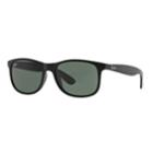 Ray-ban Andy Rb4202 55mm Rectangle Sunglasses, Adult Unisex, Black