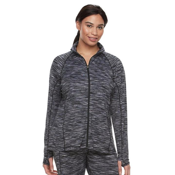 Plus Size Tek Gear&reg; Performance Full-zip Jacket, Women's, Size: 1xl, Black