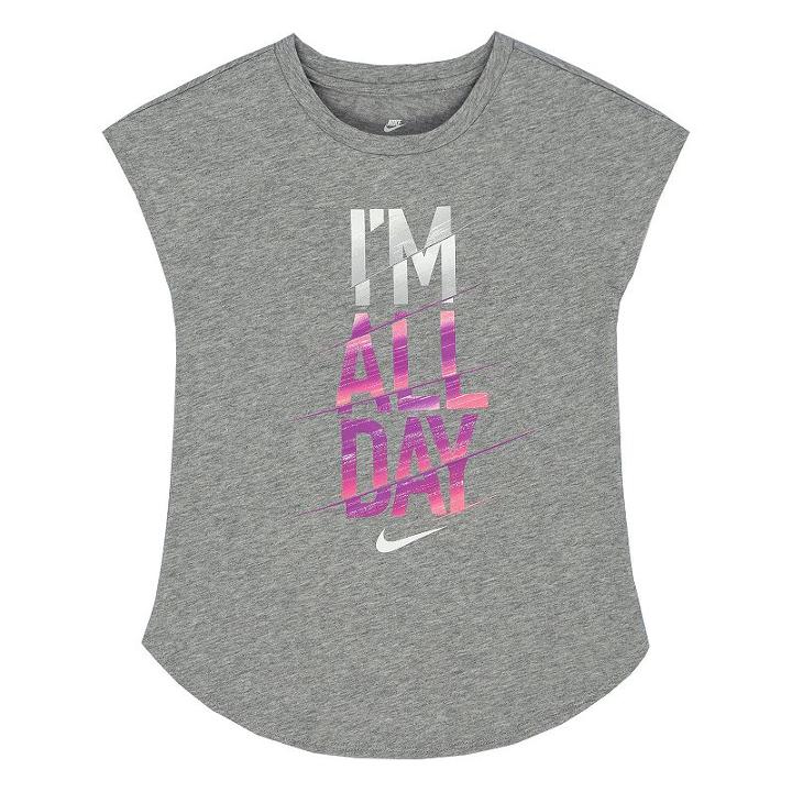 Girls 4-6x Nike I'm All Day Tee, Girl's, Size: 6x, Grey Other