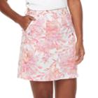 Women's Croft & Barrow&reg; Twill Skort, Size: 16, Med Pink