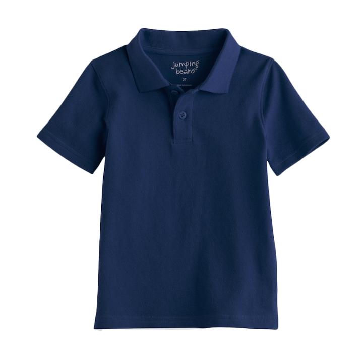 Baby Boy Jumping Beans&reg; Pique Polo, Size: 24 Months, Dark Blue