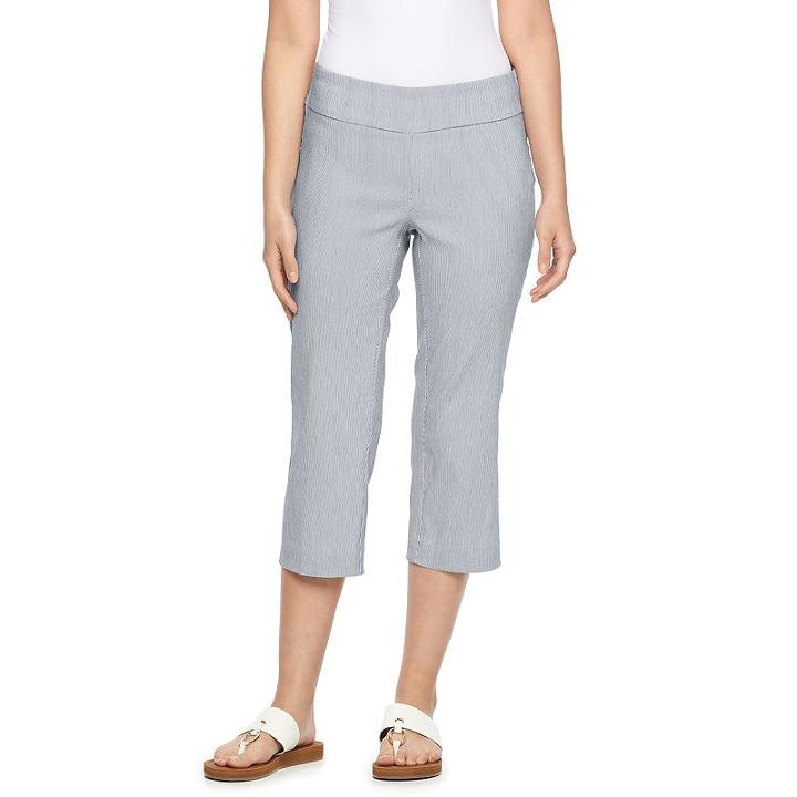 Women's Dana Buchman Pull-on Capris, Size: Xl, Natural