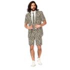 Men's Opposuits Slim-fit Jaguar Suit & Tie Set, Size: 48 - Regular, Dark Beige