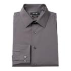 Men's Apt. 9&reg; Premier Flex Extra-slim Fit Flex Collar Dress Shirt, Size: 17 36/37, Dark Grey