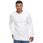 Big & Tall Croft & Barrow&reg; Classic-fit Stretch Performance V-neck Tee, Men's, Size: Xl Tall, White