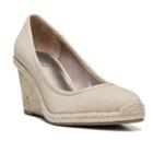 Lifestride Listed Women's Espadrille Wedges, Size: 11 Wide, Beig/green (beig/khaki)