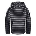 Boys 4-7 Hurley Striped Pullover Hoodie, Size: 7, Black