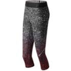 Women's New Balance Accelerate Printed Performance Capri Leggings, Size: Small, Med Red