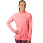 Women's Jockey Sport Quarter-zip Microfleece Performance Jacket, Size: Small, Orange Oth