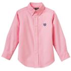 Boys 4-7 Chaps Solid Oxford Button-down Shirt, Boy's, Size: 6, Pink