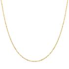 Everlasting Gold 14k Gold Singapore Chain Necklace, Women's, Size: 24, Yellow