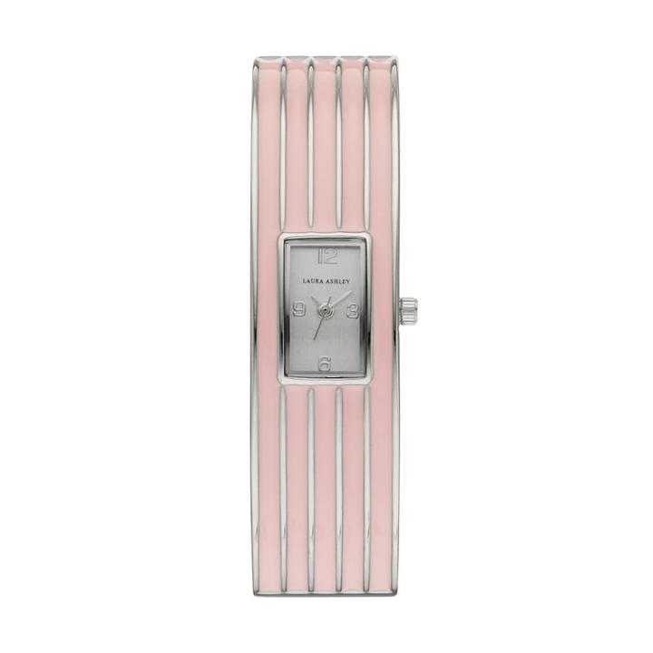 Laura Ashley Women's Striped Cuff Watch, Size: Small, Pink