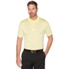 Men's Grand Slam Off Course Championship Striped Golf Polo, Size: Large, Yellow