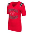 Women's Campus Heritage Nebraska Cornhuskers Distressed Artistic Tee, Size: Medium, Dark Red