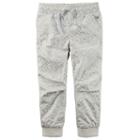 Girls 4-8 Carter's Poplin Jogger Pants, Girl's, Size: 7, Ovrfl Oth