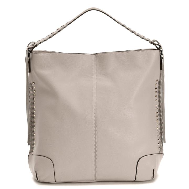 Mellow World Darcy Studded & Whipstitch Hobo, Women's, Drk Purple