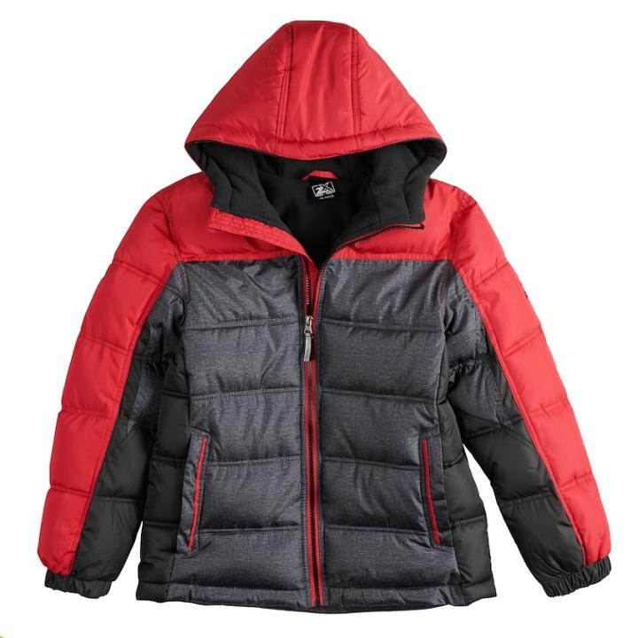 Boys 8-20 Zeroxposur Myriad Puffer Jacket, Size: Small, Pink Ovrfl