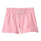 Girls 4-10 Jumping Beans&reg; Slubbed Cuff Shorts, Girl's, Size: 4, Brt Pink
