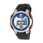 Game Time Training Camp New York Islanders Silver Tone Digital Chronograph Watch - Nhl-trc-nyi - Men, Black