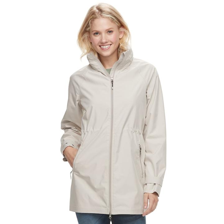 Women's Be Boundless Hooded Anorak Rain Jacket, Size: Large, Natural