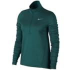 Women's Nike Therma Running Top, Size: Xl, Green