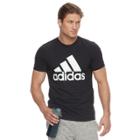 Big & Tall Adidas Logo Performance Tee, Men's, Size: M Tall, Black