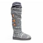 Muk Luks Caris Women's Tall Sweater Boots, Girl's, Size: 6, Dark Grey