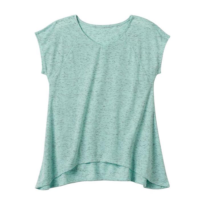 Girls 7-16 & Plus Size Mudd&reg; Raglan Sharkbite Tee, Girl's, Size: 14, Brt Blue
