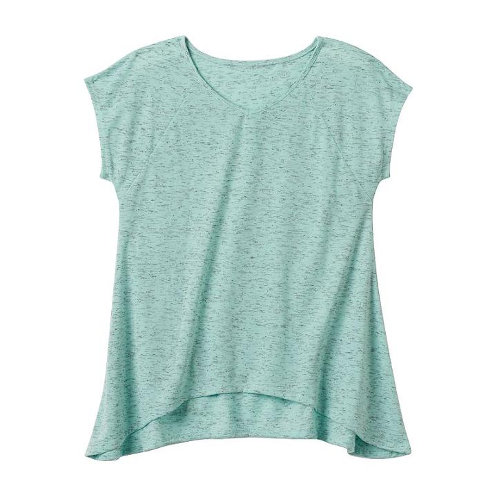 Girls 7-16 & Plus Size Mudd&reg; Raglan Sharkbite Tee, Girl's, Size: 14, Brt Blue