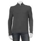 Big & Tall Croft & Barrow&reg; Classic-fit 5gg Quarter-zip Sweater, Men's, Size: 3xb, Dark Grey