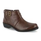 Easy Street Shannon Women's Ankle Boots, Size: Medium (10), Dark Brown
