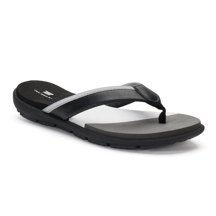 Women's Tek Gear&reg; Color Block Sandals, Size: Large, Black