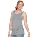Maternity A:glow Snap Shoulder Nursing Tank, Women's, Size: Xl-mat, Grey