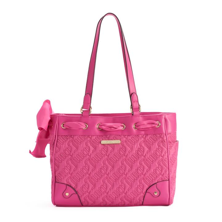 Juicy Couture Sweet Dreams Bow Satchel, Women's, Med Pink
