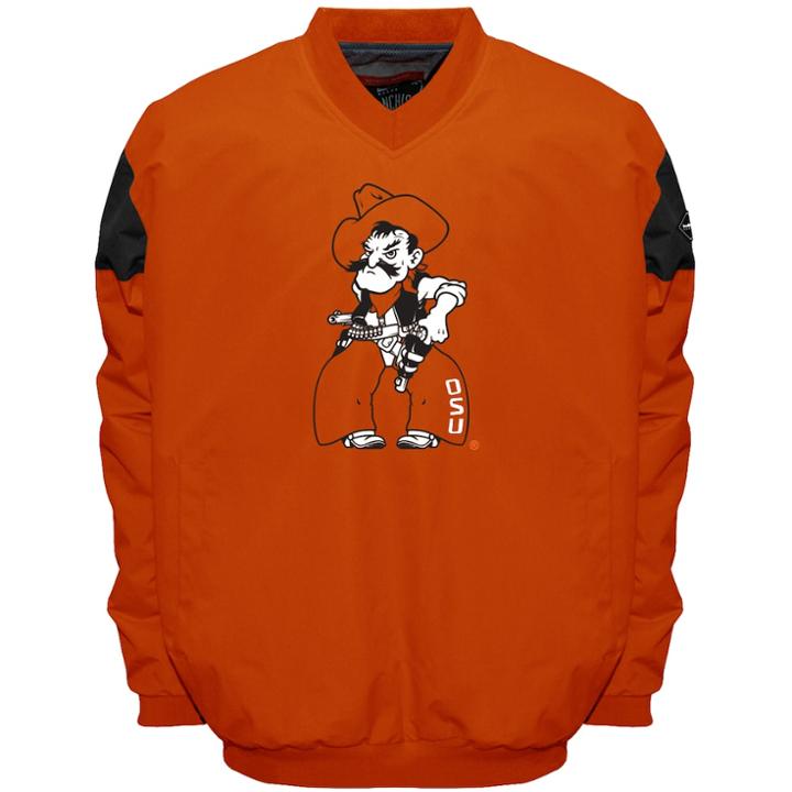 Men's Franchise Club Oklahoma State Cowboys Focus Windshell Pullover, Size: 4xl, Orange